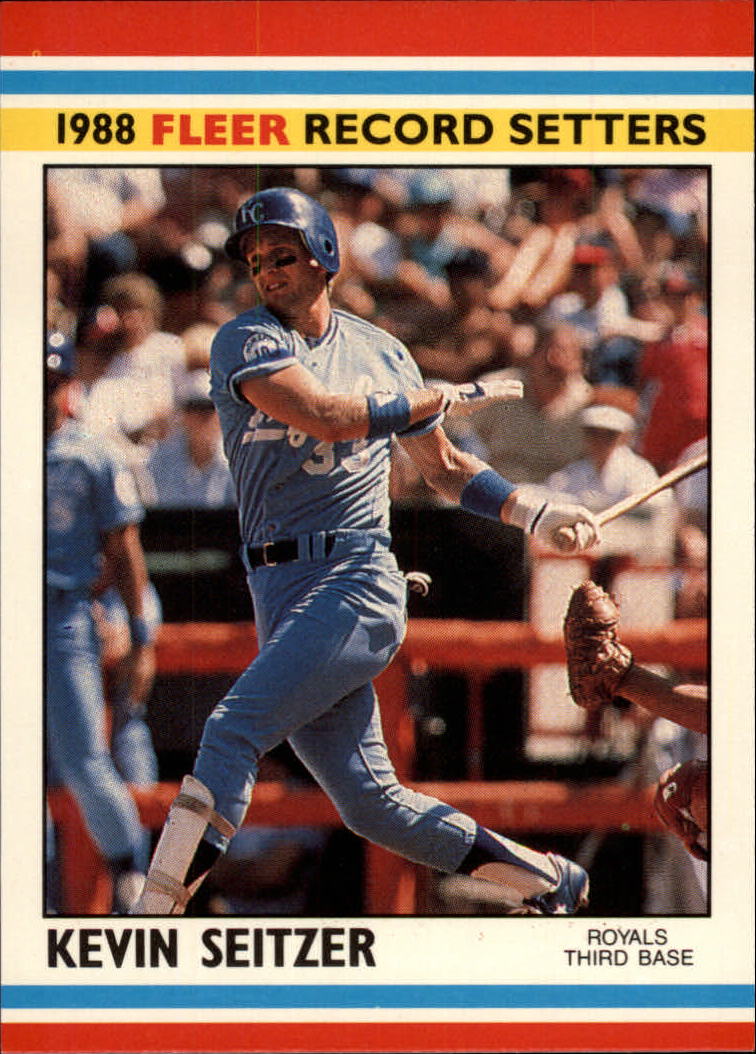 1988 Fleer Record Setters Baseball Cards       037      Kevin Seitzer